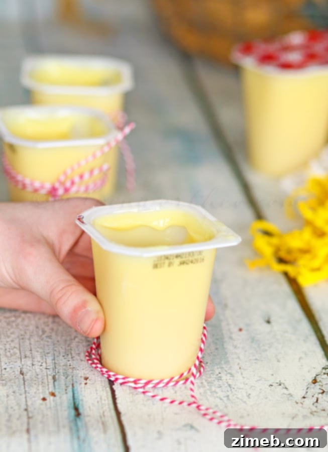 Hoppy Easter Pudding Cups 4 Gathering Easter candies like chocolate bunnies and eggs to decorate the pudding cups.