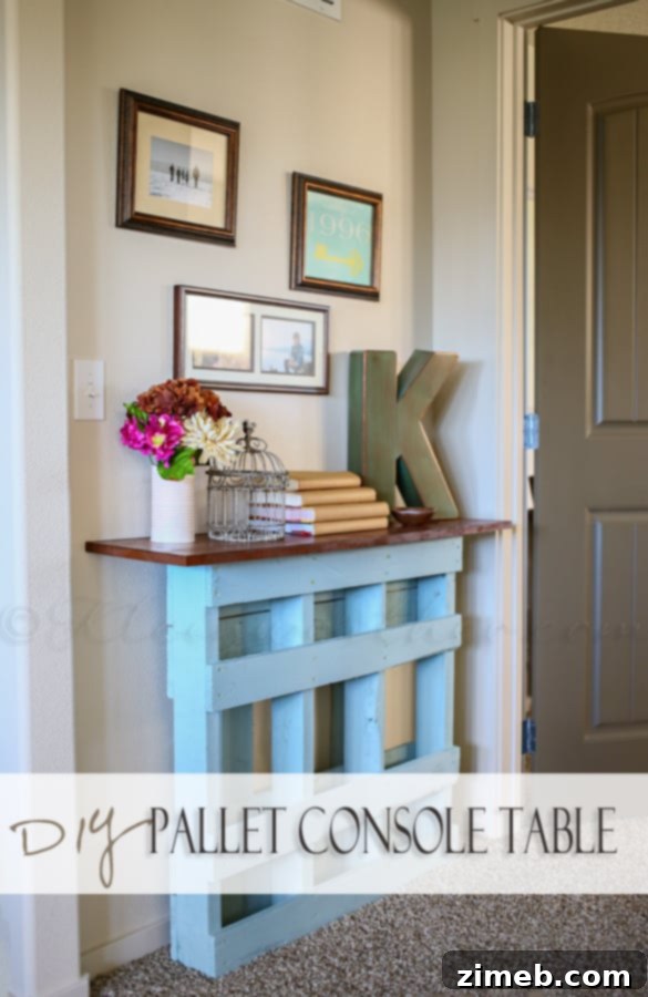 Trestle Loft Workstation 19 DIY Pallet Console Table