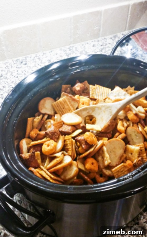 Slow Cooker Snack Mix