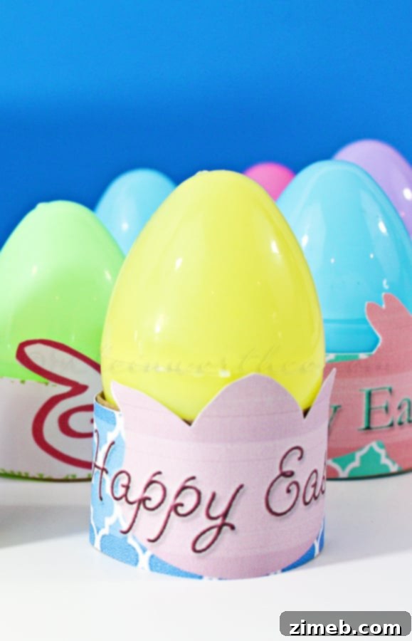 Easter Egg Displays 6 Easter Eggs on Stands, Ready for Display or Further Decoration