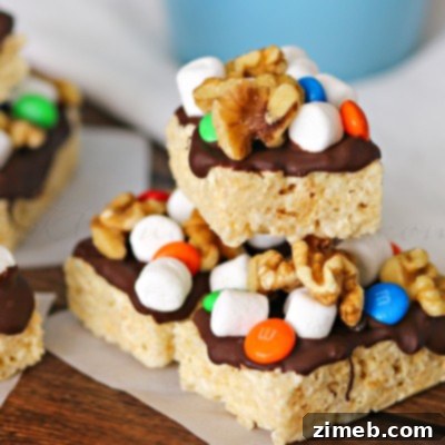 Delicious Rocky Road Krispie Bar Recipe 4 Rocky Road Krispies Treats