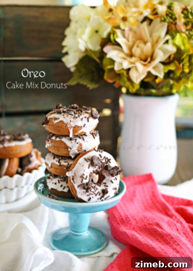 Irresistible Oreo Cake Mix Donuts 8 Oreo Cake Mix Donuts