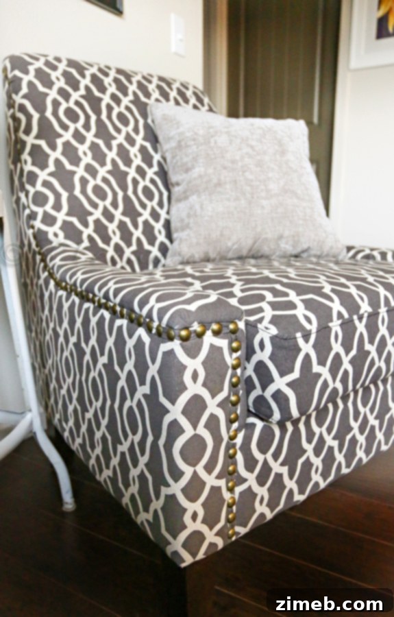 Venice Beach Artists Loft Retreat 5 Unique Studio Chair with Nail Head Trim - Versatile Home Decor
