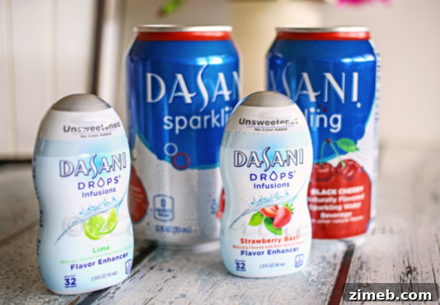 Sparkling Black Cherry Limeade - A refreshing drink recipe with DASANI