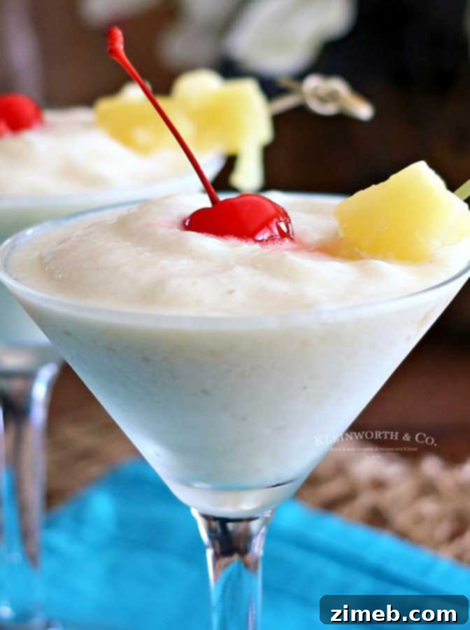 Tropical Banana Bliss 3 Non alcoholic pina colada