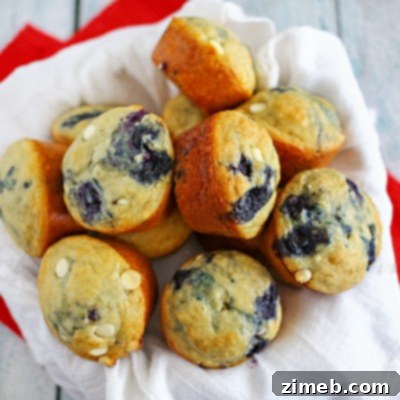 Blueberry White Chocolate Pancake Muffins