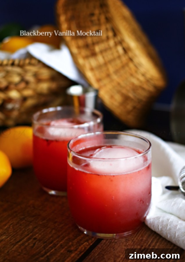 Blackberry Vanilla Mocktail: Sweet and Sophisticated