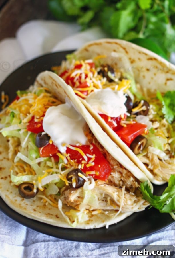 Crock Pot Chicken Tacos : Easy Family Dinner Ideas