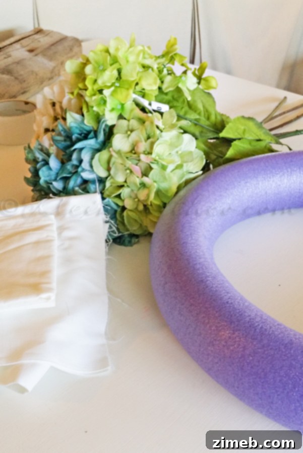 A Kaleidoscope of Summer Blossoms 2 Colorful Summer Wreath - No Glue Gun DIY