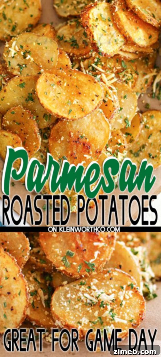 Crispy Parmesan Potatoes 5 Parmesan Roasted Potatoes recipe, a close-up of the delicious texture.
