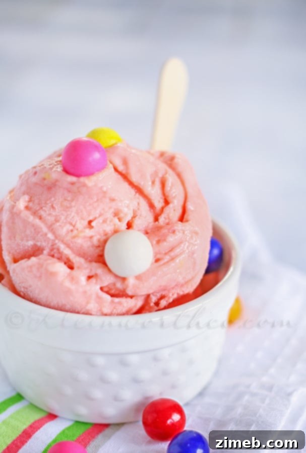Bubblegum Burst Frozen Yogurt 2 Bubble Gum Frozen Yogurt - A nostalgic and healthy dessert