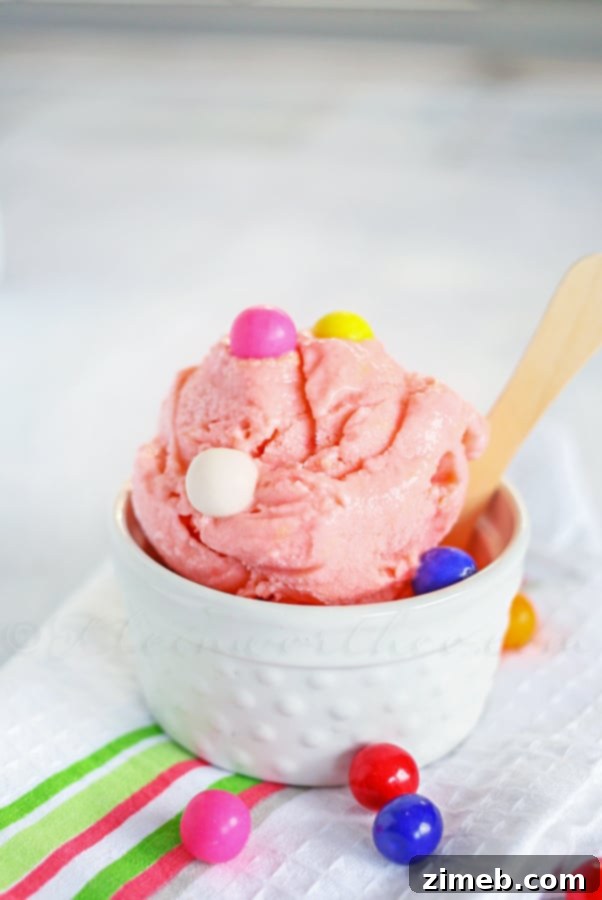 Bubblegum Burst Frozen Yogurt 4 Simple Bubble Gum Frozen Yogurt recipe - Mix, freeze, enjoy