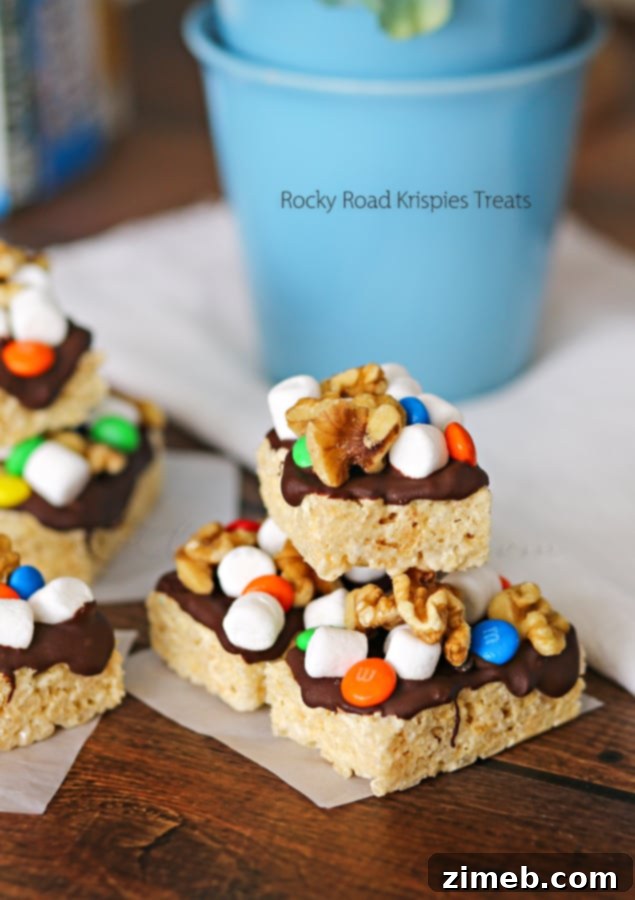 Midnight Velvet Peanut Butter Parfait 5 Rocky Road Krispies Treats