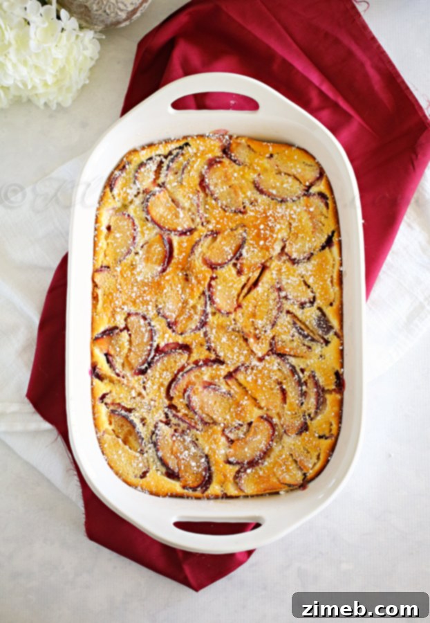 French Plum Bake 2 Plum Clafoutis
