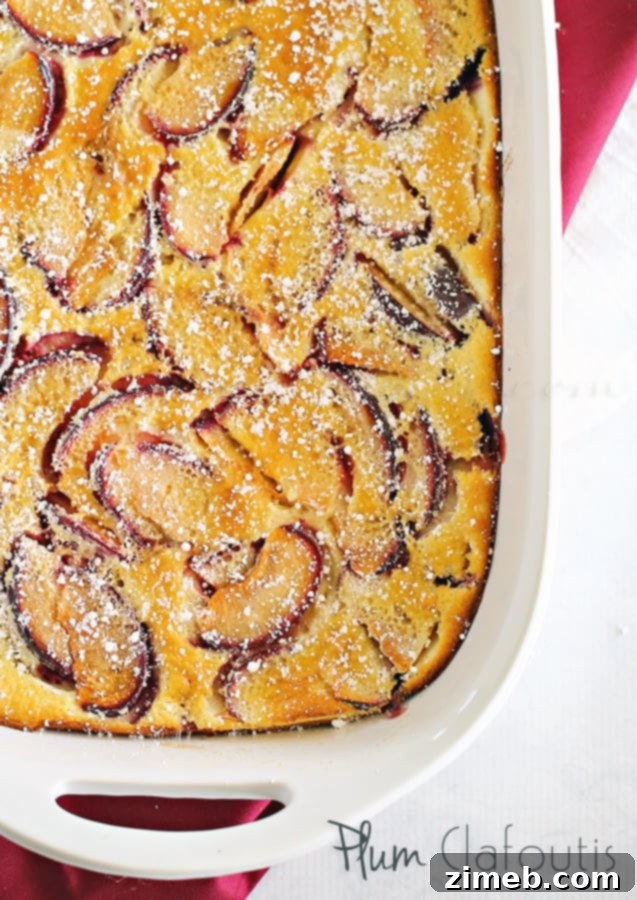 French Plum Bake 3 Plum Clafoutis
