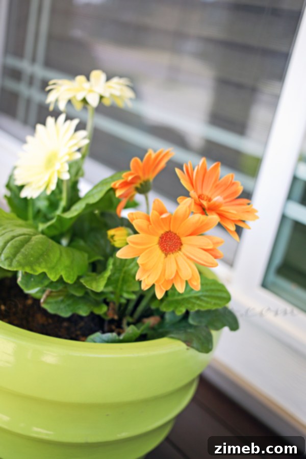 Summer Porch Makeover - Architectural details of the home complemented by the new porch decor.