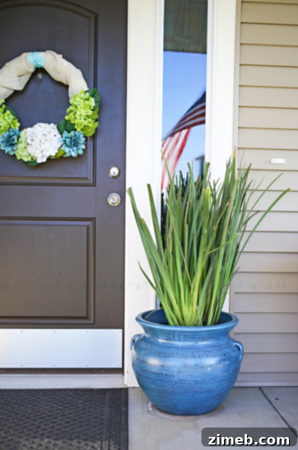 Summer Porch Makeover - Cozy corner of the porch, showcasing comfort and style.