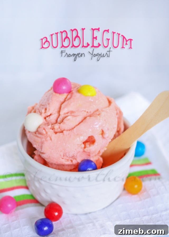The Quintessential Float 12 Bubble Gum Frozen Yogurt