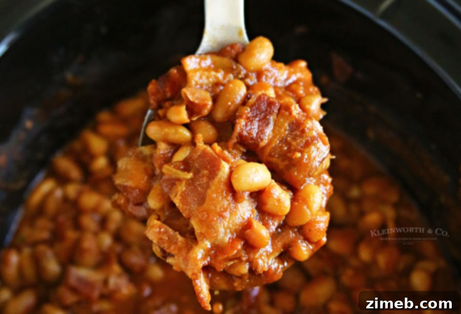 Bourbon Baked Beans - Slow Cooker Recipe ingredients