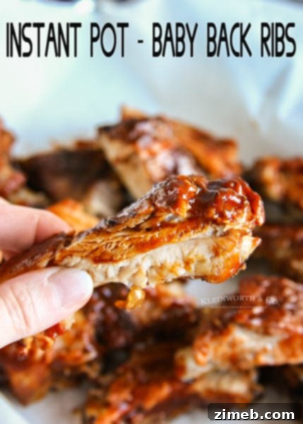 Instant Pot Baby Back Ribs, perfect with beans
