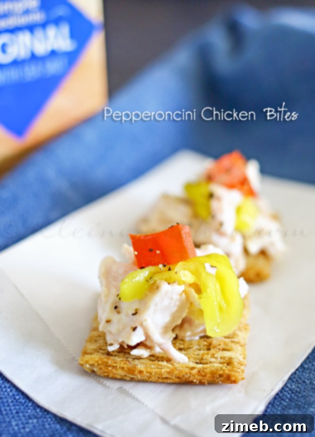 Zingy Pepperoncini Chicken Poppers 4 Pepperoncini Chicken Bites