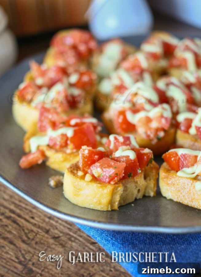Zingy Pepperoncini Chicken Poppers 8 Easy Garlic Bruschetta www.kleinworthco.com