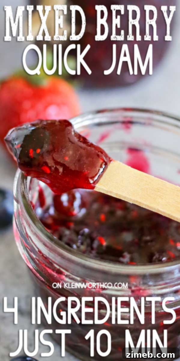 Berry Blitz Jam 2 Delicious Homemade Mixed Berry Quick Jam