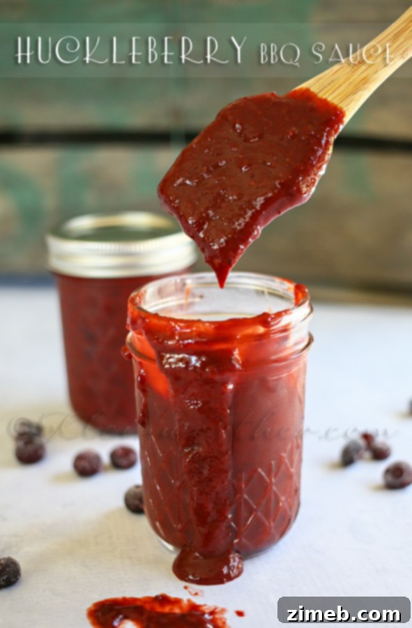 Berry Blitz Jam 6 Homemade Huckleberry BBQ Sauce