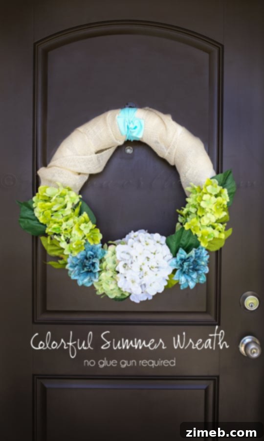 Colorful Summer Wreath