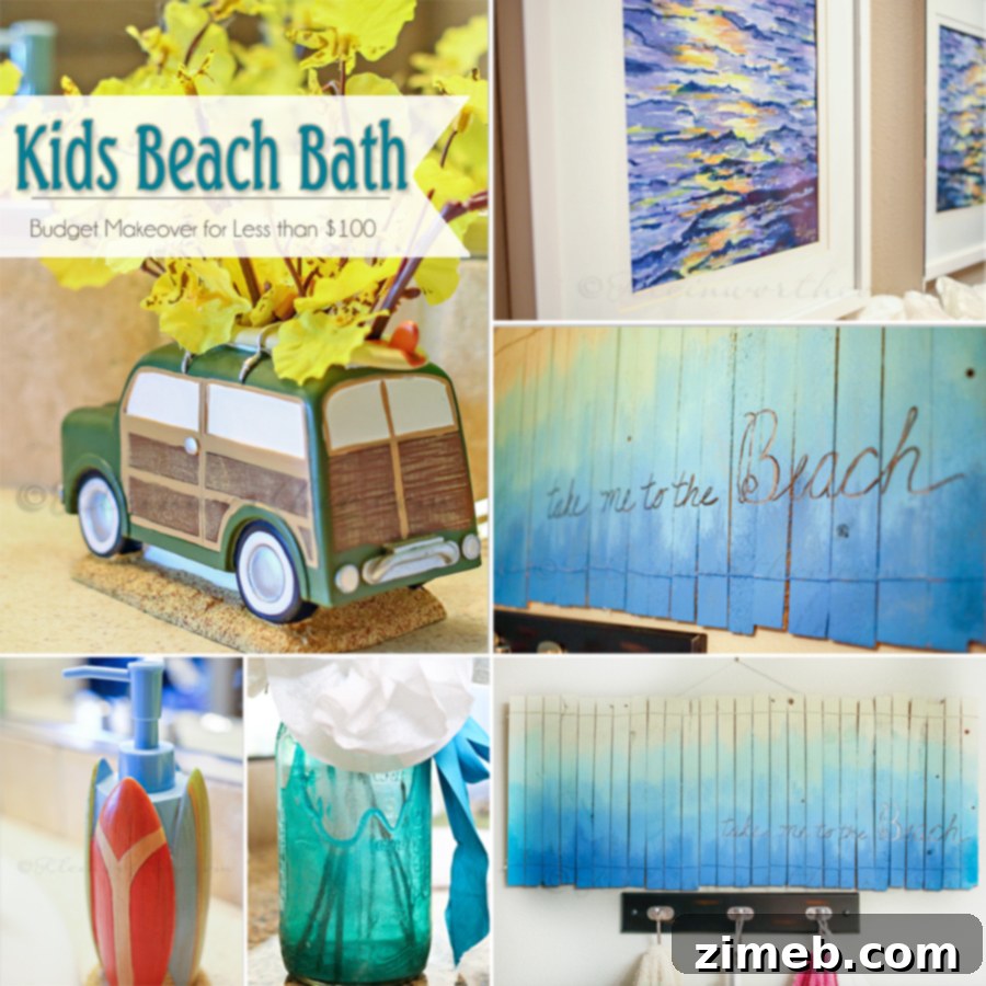 Kids Beach Bath {Get the Look for less than $100}
