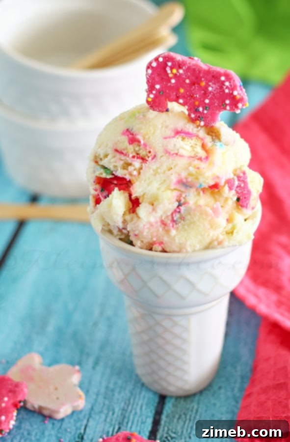 Frosted Animal Funfetti Ice Cream 3 Circus Animal Cookie Ice Cream