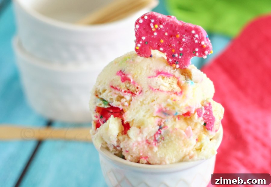 Frosted Animal Funfetti Ice Cream 4 Circus Animal Cookie Ice Cream