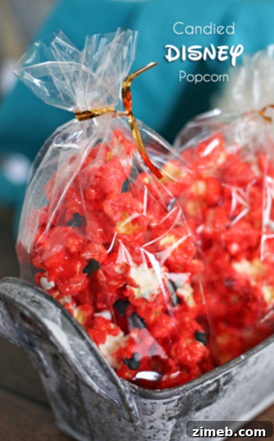 Disney Sparkle Popcorn 9 Homemade Candied Disney Popcorn with Mickey Sprinkles