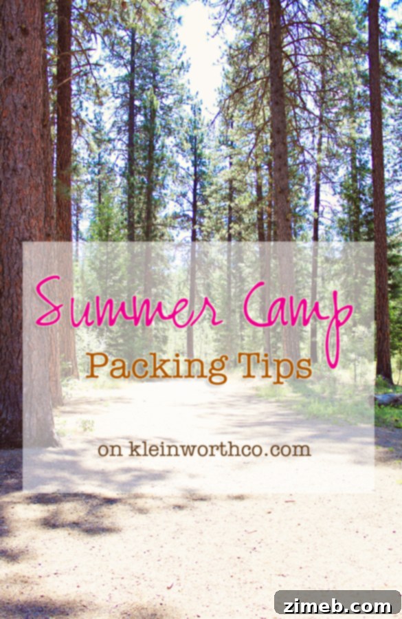 Your Ultimate Summer Camp Packing Guide 2 Summer Camp Packing Tips