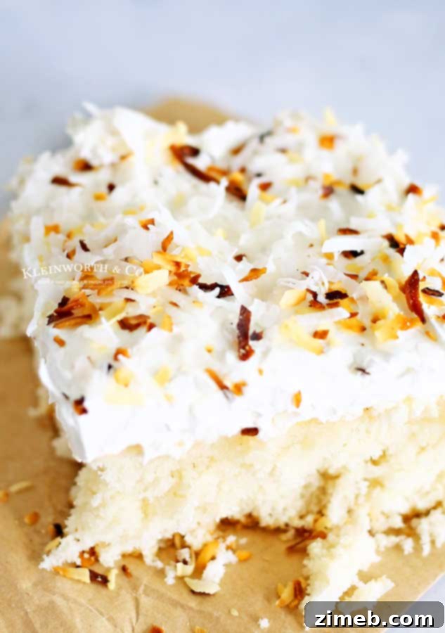Coconut Cream Poke Cake
