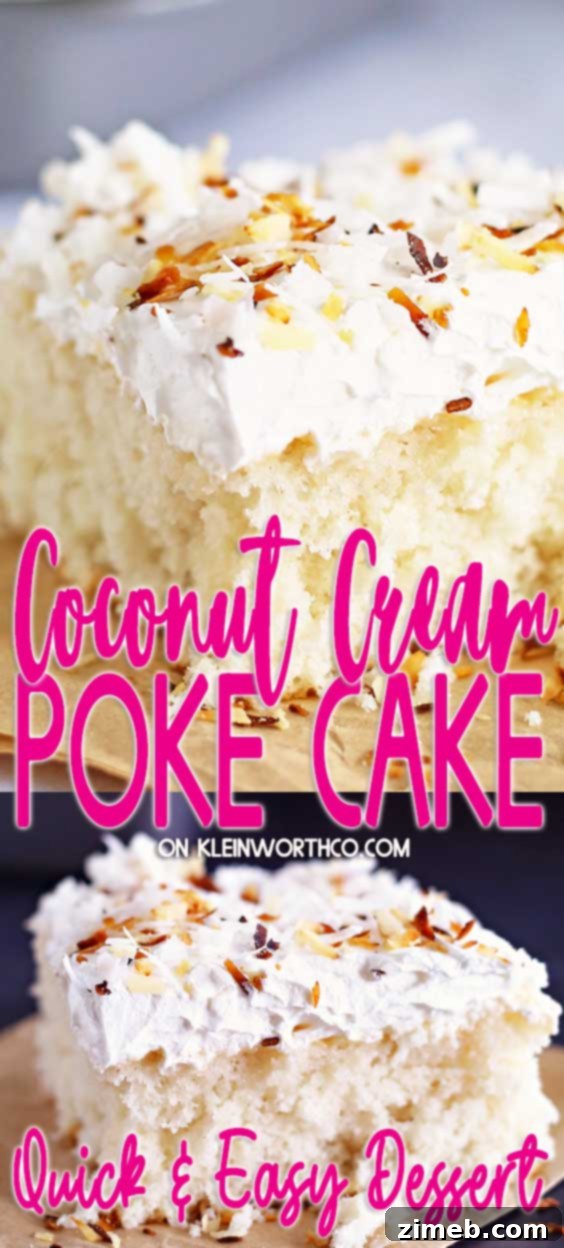 Coconut Cream Poke Cake Recipe