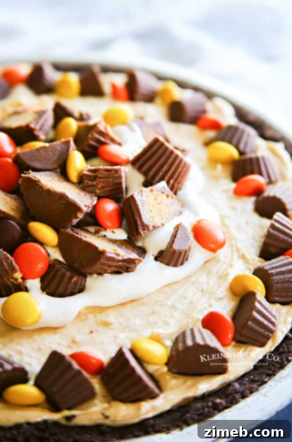 No-Bake Peanut Butter Pie with cool whip