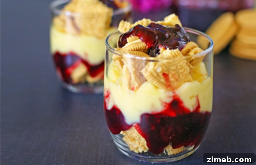 Zesty Berry Oreo Swirl Parfait 2 Blackberry Lemon Oreo Parfait - Easy No-Bake Dessert