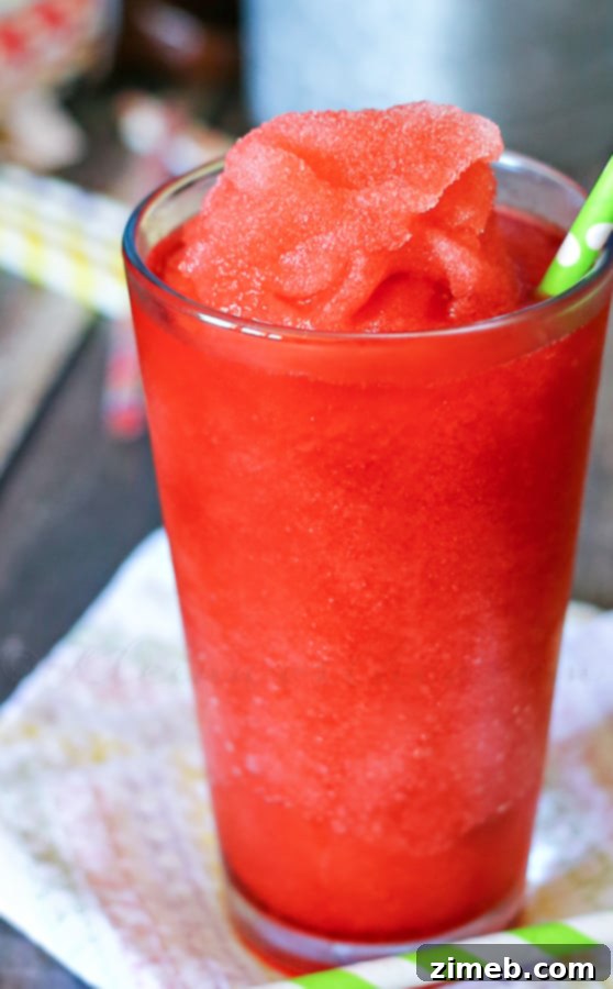 Ruby Red Cherry Ice Blast 8 Homemade Cherry Slurpee