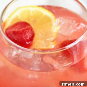 Ruby Red Cherry Ice Blast 10 strawberry drink recipe - Peach Strawberry Lemonade