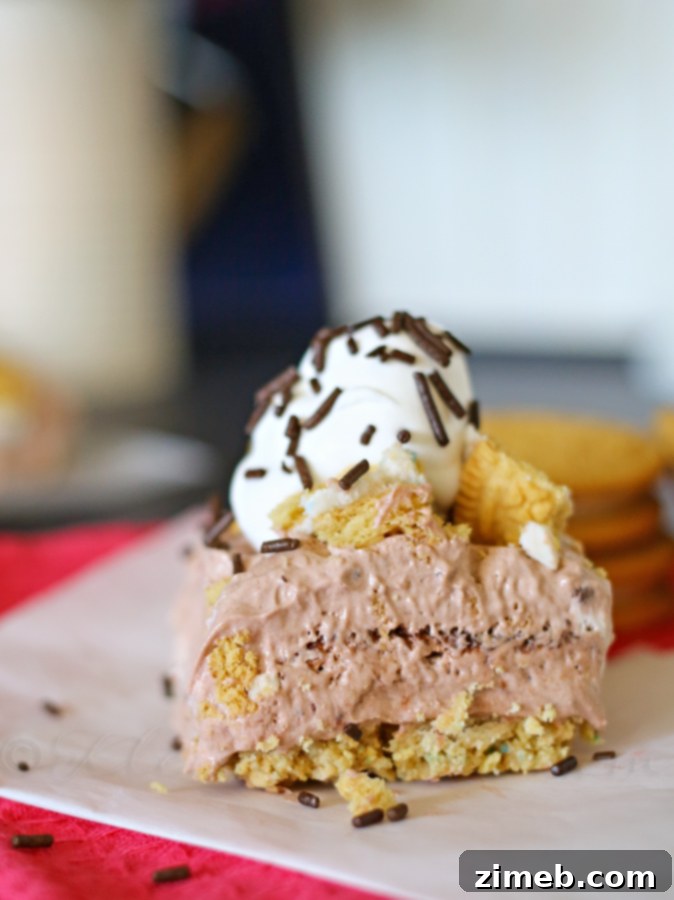 Easy No-Bake Birthday Cake Oreo Dessert