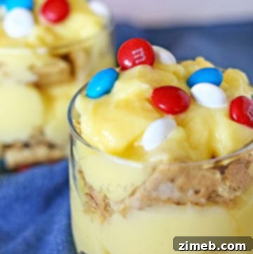 Easy Patriotic Parfait, a delicious layered dessert