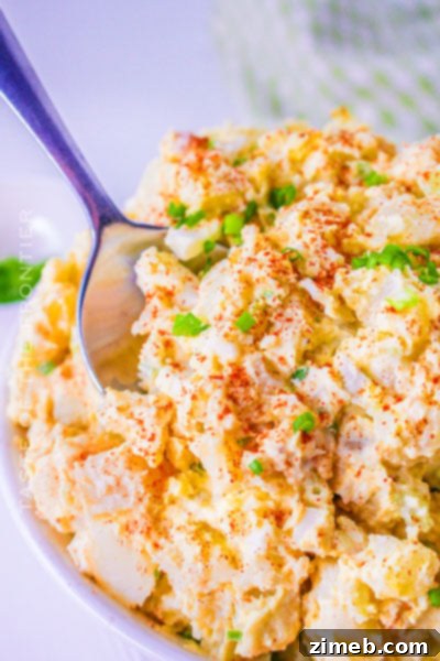 Creamy Parmesan Ranch Pasta Salad 22 Deviled Egg Potato Salad recipe image - a southern potato salad recipe upgraded with deviled egg-style flavor.