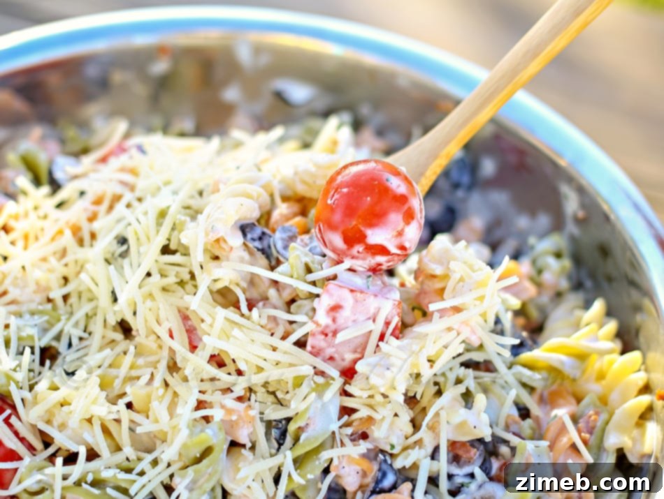 Creamy Parmesan Ranch Pasta Salad 10 Ingredients for Parmesan Ranch Pasta Salad