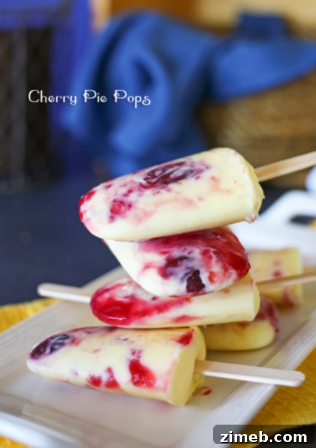 Cherry Pie Pops arranged artfully on a platter, ready to be enjoyed