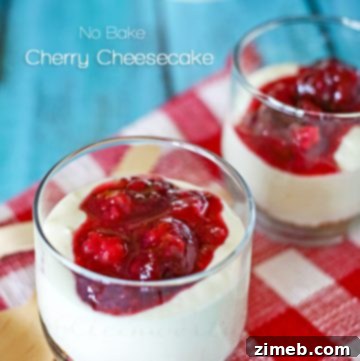 No Bake Cherry Cheesecake