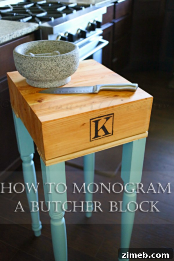 Antique Patisserie Plaque 11 How to Monogram a Butcher Block DIY project