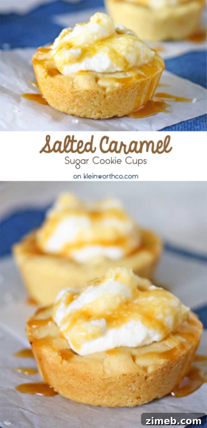 Decadent Salted Caramel Sugar Cookie Cups 2 Salted Caramel Sugar Cookie Cups
