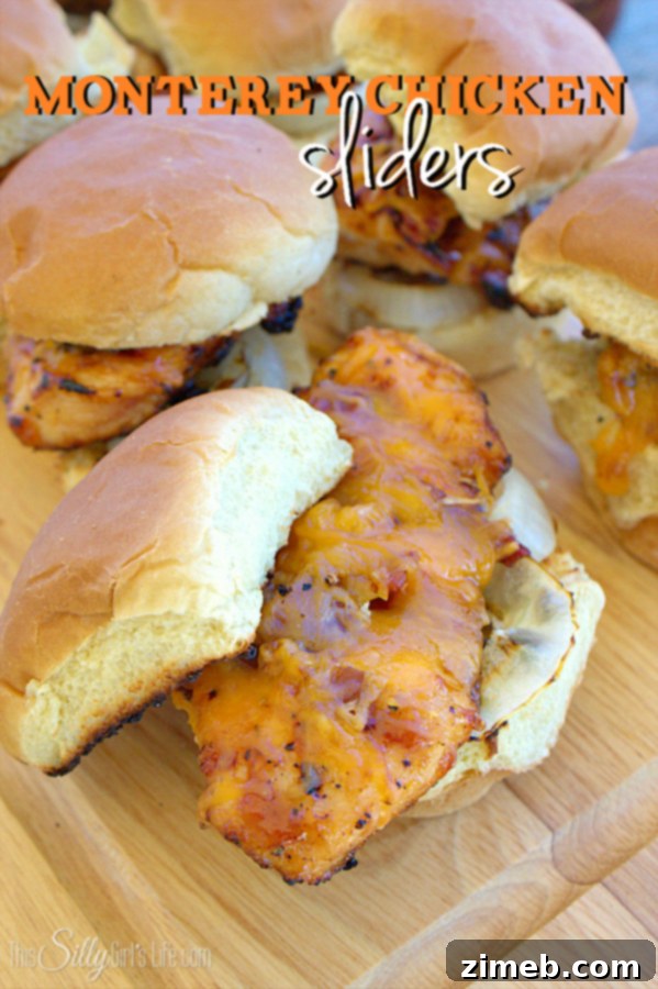 Monterey Chicken Sliders - perfect easy dinner for a relaxed Friday