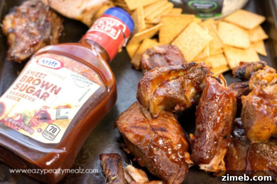 Slow Cooker + Grill BBQ Pork Ribs - tender, flavorful, and easy Sunday dinner